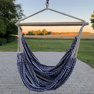 The Guatemala Vino Hammock Chair in Unique Golden Fabric