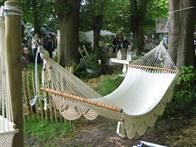 Raw white and decorative hammock